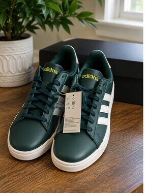 Adidas Grand Court 2.0 Arctic Night Green White Sneakers Women’s 6.5 NWT